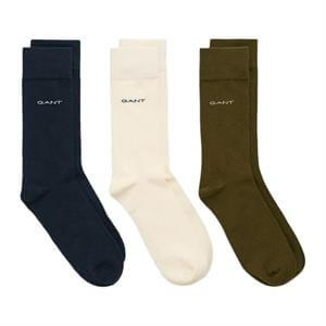 GANT 3 Pack Soft Cotton Socks - Dark-Cactus